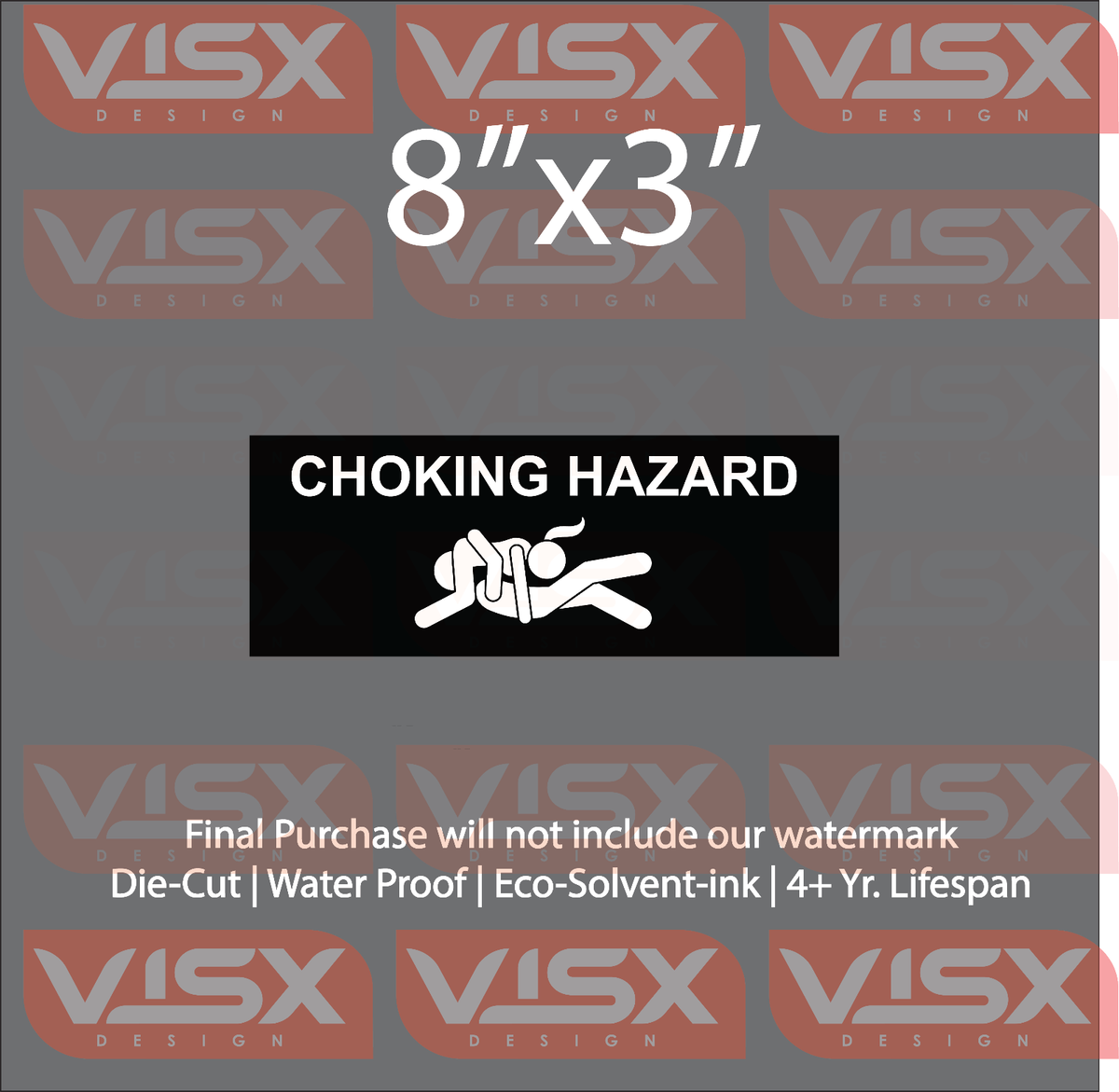 CHOKE HAZARD MINI ソフビ　ステッカー付き CHOKE HAZARD MINI ソフビ ステッカー付き CHOKE HAZARD チョーク