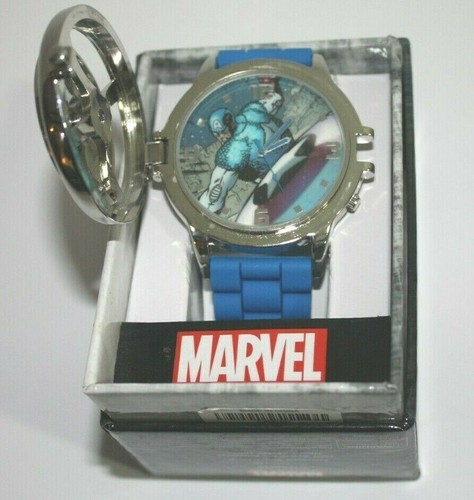 Captain America Marvel Shield Cover Watch - Picture 2 of 12