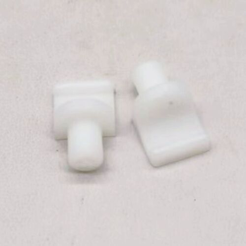 Clavijas de soporte de estante 6,5 mm, 100 piezas pasadores de estante de plástico para estantes gabinete, blanco - Imagen 4 de 5