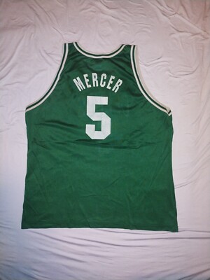 Vintage 90's Boston Celtics Ron Mercer #5 Green Champion Jersey