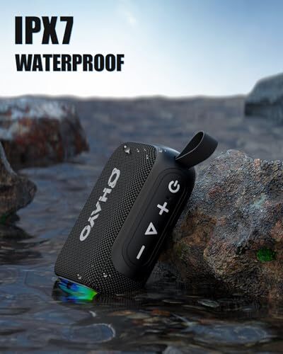 Altavoz Bluetooth, Altavoz Inalámbrico Portátil con Luces RGB, IPX7 Impermeable, - Imagen 6 de 8