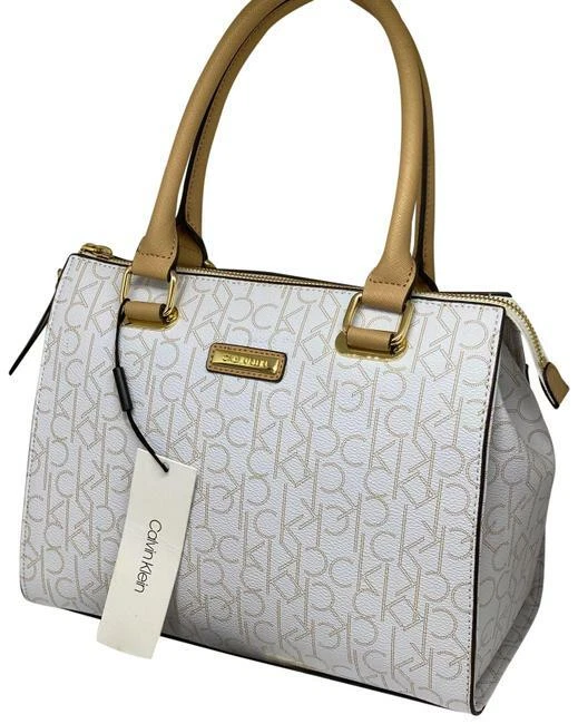 Calvin Klein Hudson Monogram Crossbody, Brown/Khaki/Luggage Saffiano:  Handbags: Amazon.com