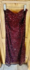 Strapless Rust Sequined Dress So 6 NWT 