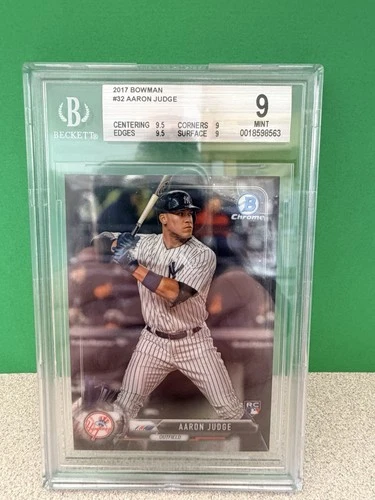 2017 Bowman Chrome Rookie Card Aaron Judge RC BGS 9