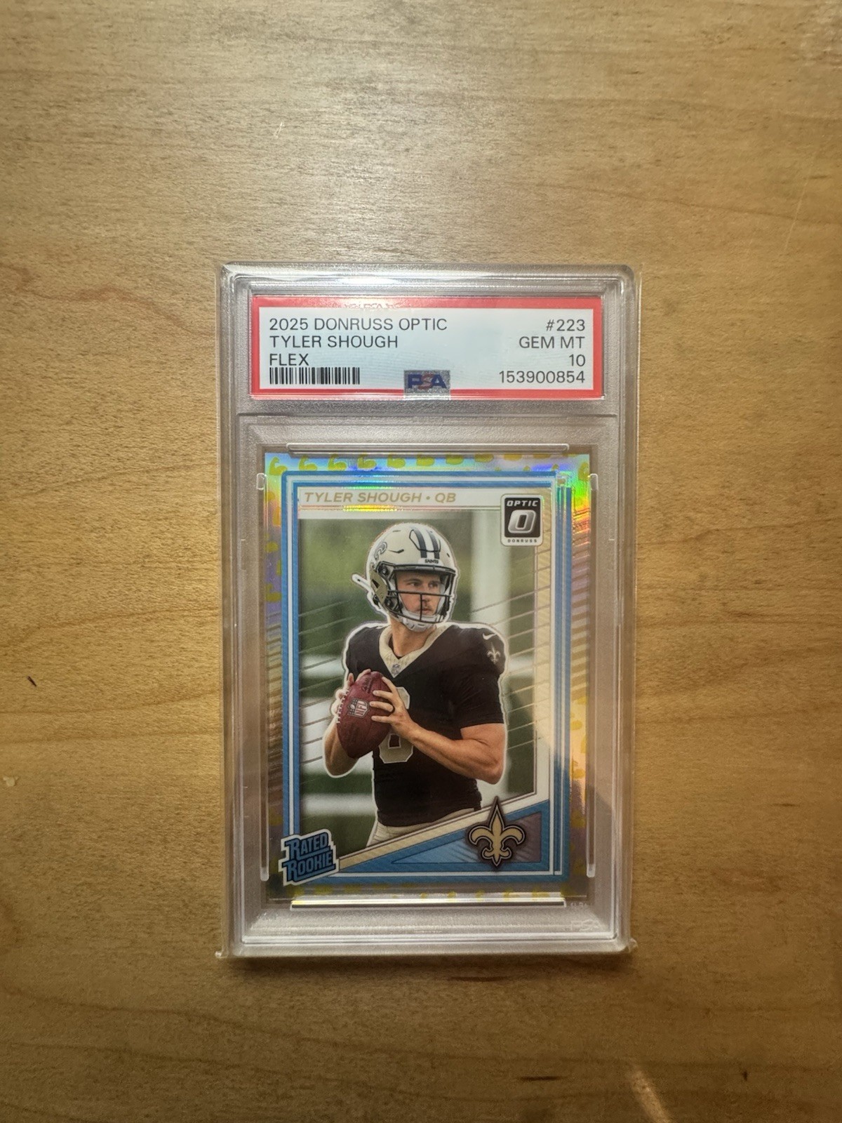 Tyler Shough Panini Donruss Optic #223 Flex