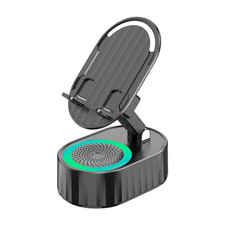Bluetooth Speaker and Cell Phone Stand with HD Surround Sound for All Devices
