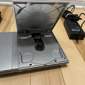 Sony PlayStation 2 PS2 Silver SCPH-77001 Console Bundle - Games & Guitars Tested