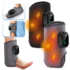 Electric Foot Ankle Massager Relieve Ankle Pain 6 Heat Levels, 3 Vibration Modes