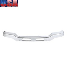 Front Bumper For 2003-2007 Gmc Sierra 1500 2500 3500hd Steel Wo Bracket Chrome