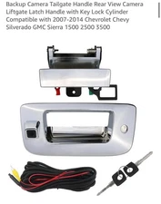 Backup Camera Tailgate Handle Rear View Camera Liftgate Latch Handle with Key...