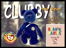 1999 Beanie Babies Series III Classic Common Clubby The Bear 13