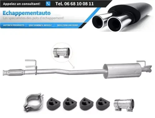 Echappement homologue E de rechange avec reduction du bruit pour VW Crafter 2.5