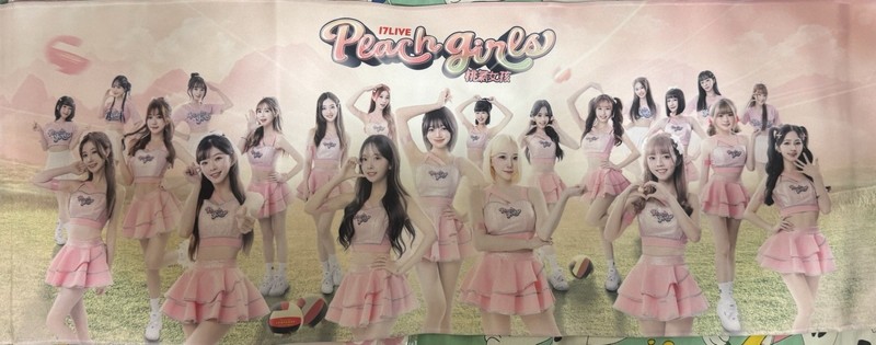 2026  Peach Girls 17LIVE, Cheerleaders Team Towel