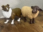 Vintage 1995 Tonka Farms Cow Sheep and Collie Dog Animals Figures Barn Hasbro