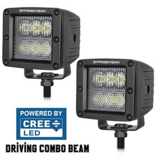 2x 3 120w Cree Led Cube Pods Combo Work Light Bar Off Road Driving Fog 4wd Utv