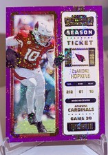 2022 Contenders DeAndre Hopkins Season Ticket Purple Sparkle