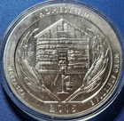 A 2015 Homestead 5 oz Silver Quarter .999 Fine Silver ATB US Mint In Capsule