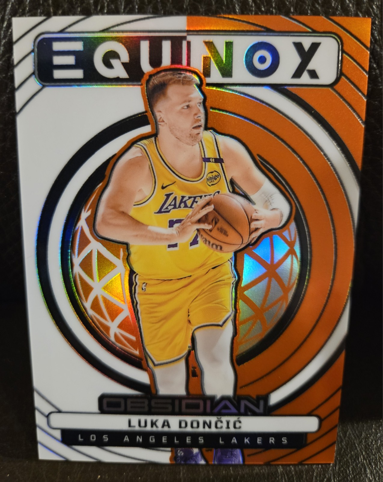 Luka Doncic 2024-25 Obsidian Equinox Electric Orange Los Angeles Lakers #'Ed /99