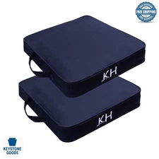 Extra Thick Black Chair Cushions, Ideal for Bleachers and Outdoor Adventures