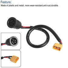 Battery Charging Cable Port Socket for KUGOO KIRIN KuKirin G2 Master E-Scooter