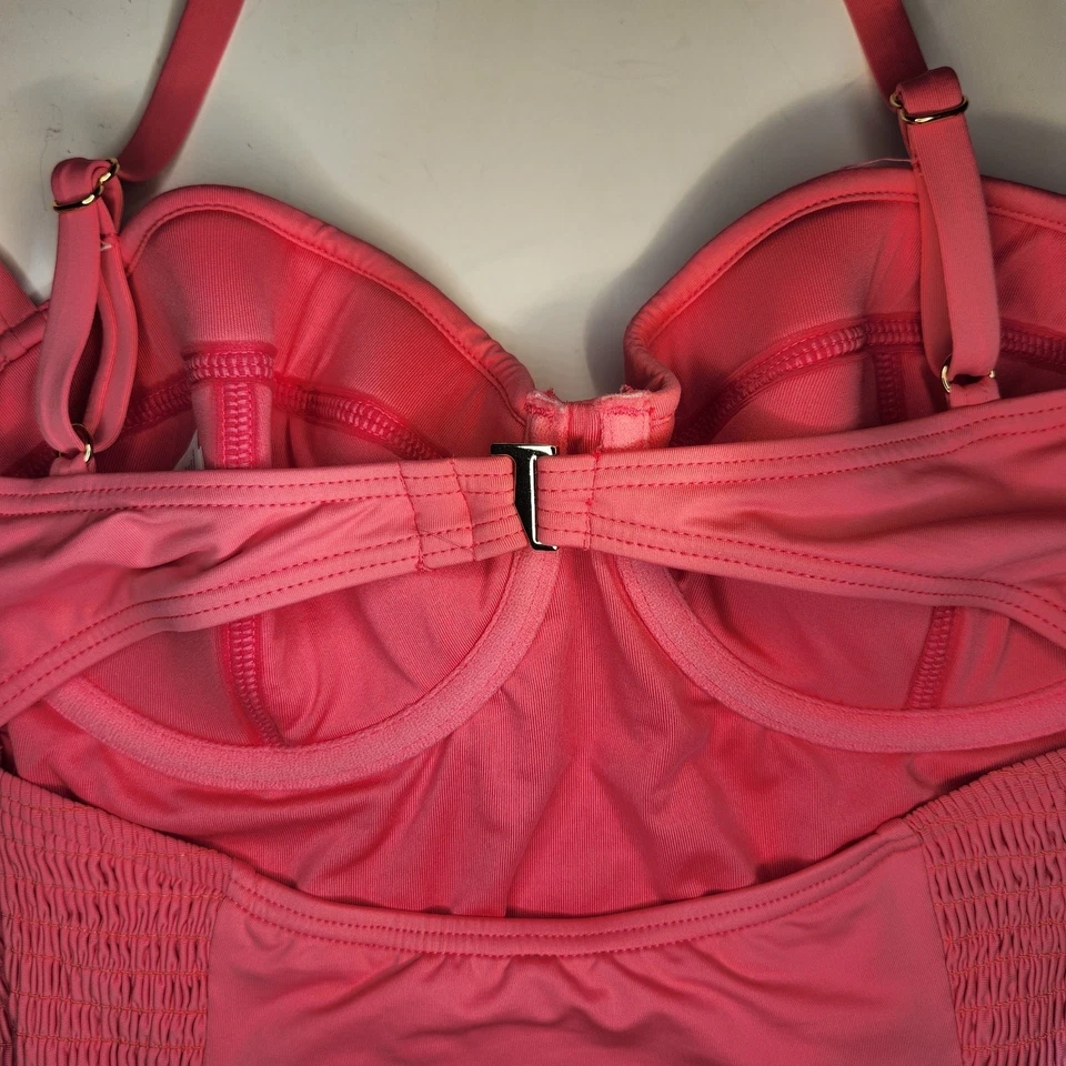 Traje de baño KATE SPADE de una pieza para mujer mediano con aros rosa dorado nuevo con etiquetas Foto 3 de 4