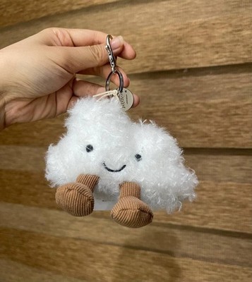 On Sale NWT 2026 Jellycat Amuseable Cloud Bag Charm   Soft Plush Keychain
