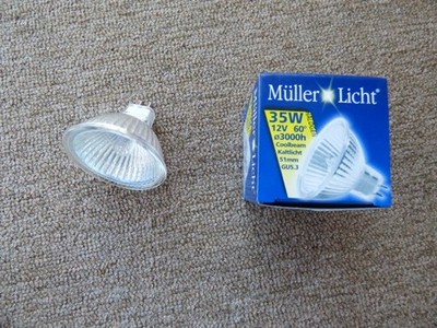 Müller Licht Halogenlampe 12V, 35W, 60°, GU5.3