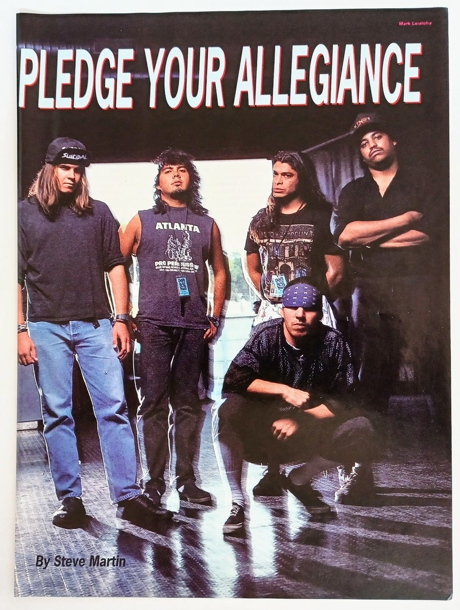 SUICIDAL TENDENCIES~ORIG 1991 POSTER~FULL PAGE MAGAZINE PINUP