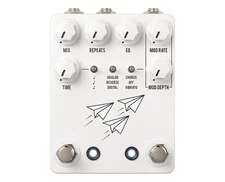 JHS Flight Delay Reverse/Analog/Digital Delay Pedal - White - Open Box