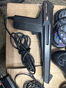 Vintage Sega Master System Base Console w/ 2 Controllers, Light Phaser, + More