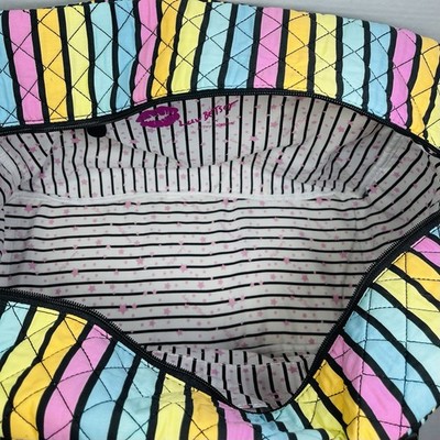 Luv Betsy Johnson Weekender Tote Duffel Travel Bag Pastel Vertical
