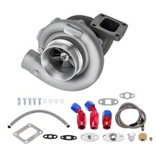 T76 Turbocharger T4 .96 Ar Trim 500 Hp 76mm Compressor Oil Line Ar 0.80