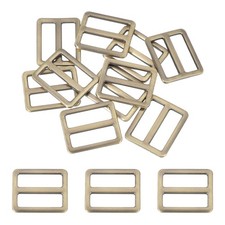 10 Pcs Metal Tri-glide Slide Buckle 25mm Slider Strap Fastener Bronze