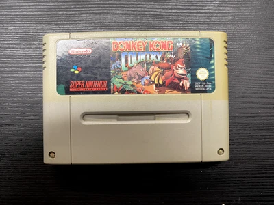 Donkey Kong Country Nintendo SNES Loose PAL FAH Bros - Photo 1/2