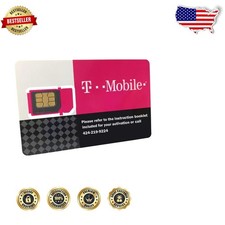 USA Prepaid SIM Card Unlimited 4G LTE Data 30 Days T-Mobile