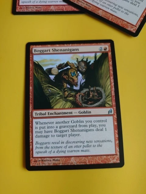 Boggart Shenanigans. Goblin Enchantment  MTG Card.  Lorwyn. - Image 2 of 4