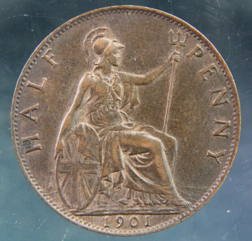 1901 Victoria Half Penny — photo from another recent sale