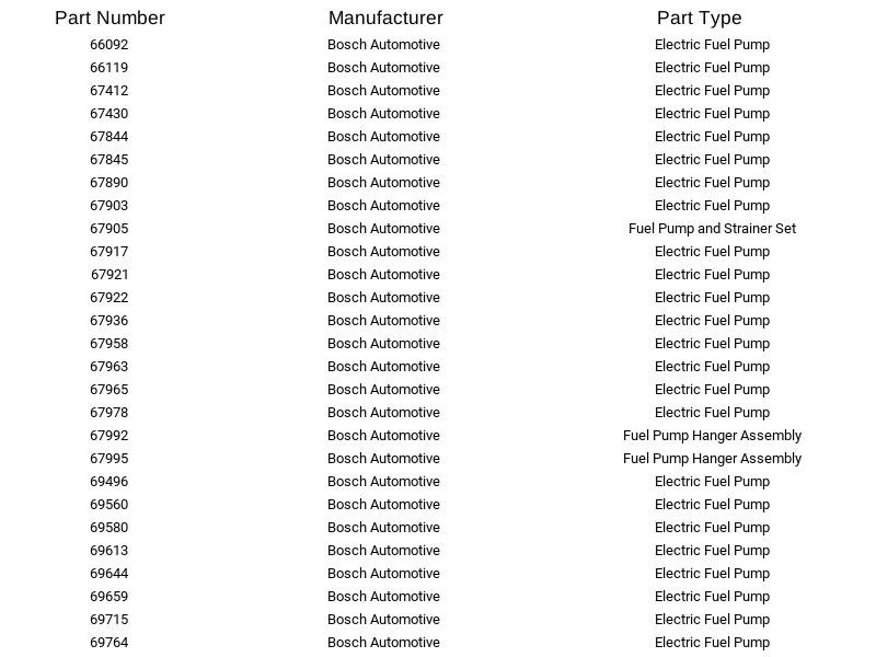 Bomba de combustible eléctrica Bosch 69496 para Toyota Geo Chevrolet Lexus Scion 3000GT 86-17 Foto 4 de 4
