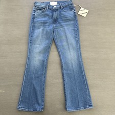 Mother The Outsider Flood Kick Flare Jeans Sz 28 Field Trip Cropped NWT 268