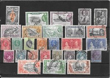 COLONIE BRITANNIQUE : NIGERIA - BEAU LOT DE TIMBRES OBLITERES