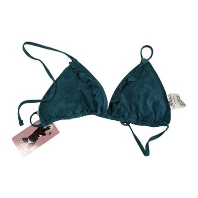 Teal Triangle Bikini Top size Large L from Mischief NWT
