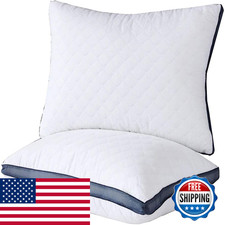 Meoflaw Pillows For Sleeping 2-Pack Luxury Hotel Pillows Queen Size Set Of 2Bed