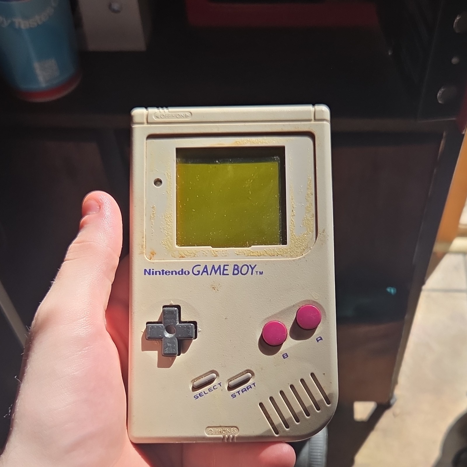 Nintendo Game Boy DMG-01 Handheld System Gray 1989 Headphone Jack
