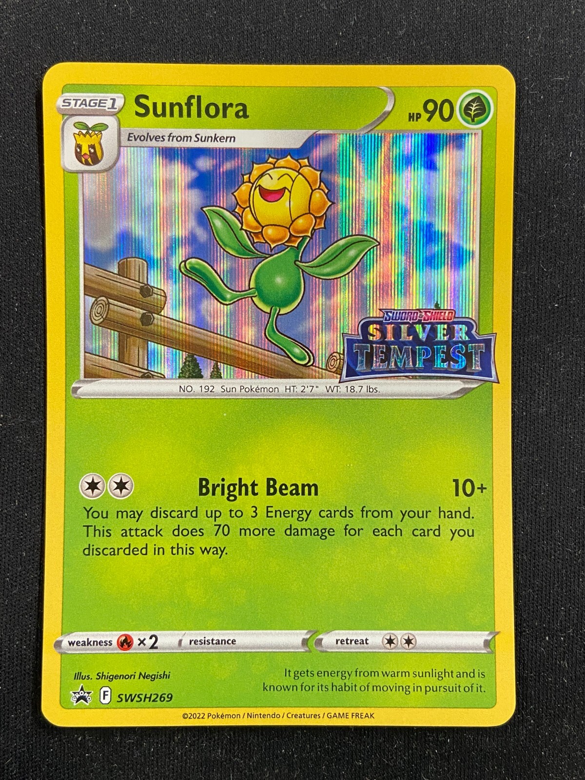 Sunflora - SWSH269 Black Star Promo Silver Tempest Prerelease (Pokemon) Holo