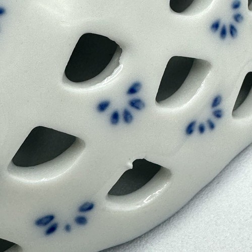 VTG Delftware Royal Twickel Blue White Lattice Windmill 5'' Dish Ter Steege - Picture 11 of 17