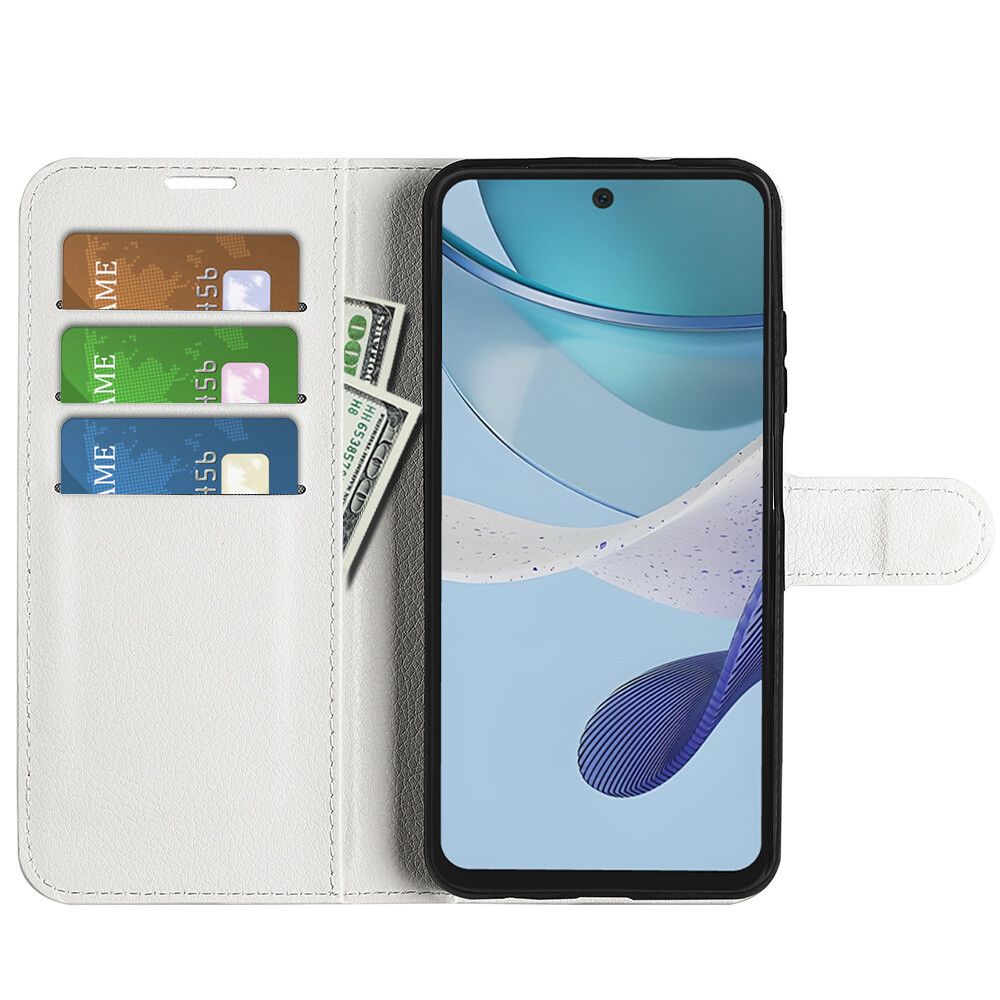 ZTE Blade Vec 4G - Leather Wallet Stand Case White (OEM) In Category Telephony/C - Foto 2