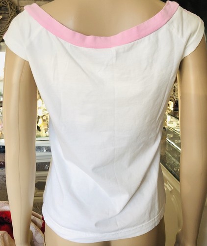 ADIDAS WOMEN’S TOP UK SIZE 14 PINK WHITE SLEEVELESS - Picture 2 of 16