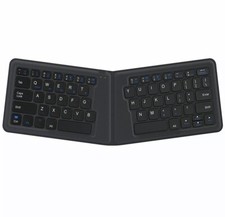 iClever Ultra Slim Mini Bluetooth Wireless Keyboard Folding Rechargeable IC-BK06