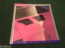 Mint 1987 Camaro Sales Brochure 20 Pages W Color Chart Box 550