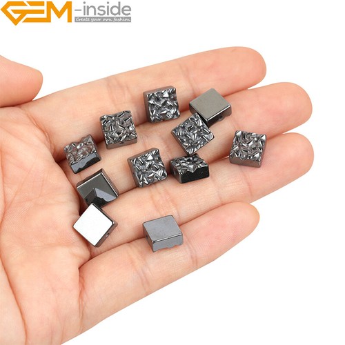 Cuentas de hematita negras naturales fabricación de joyas poder energía chakra 15" moneda cruz - Imagen 345 de 360